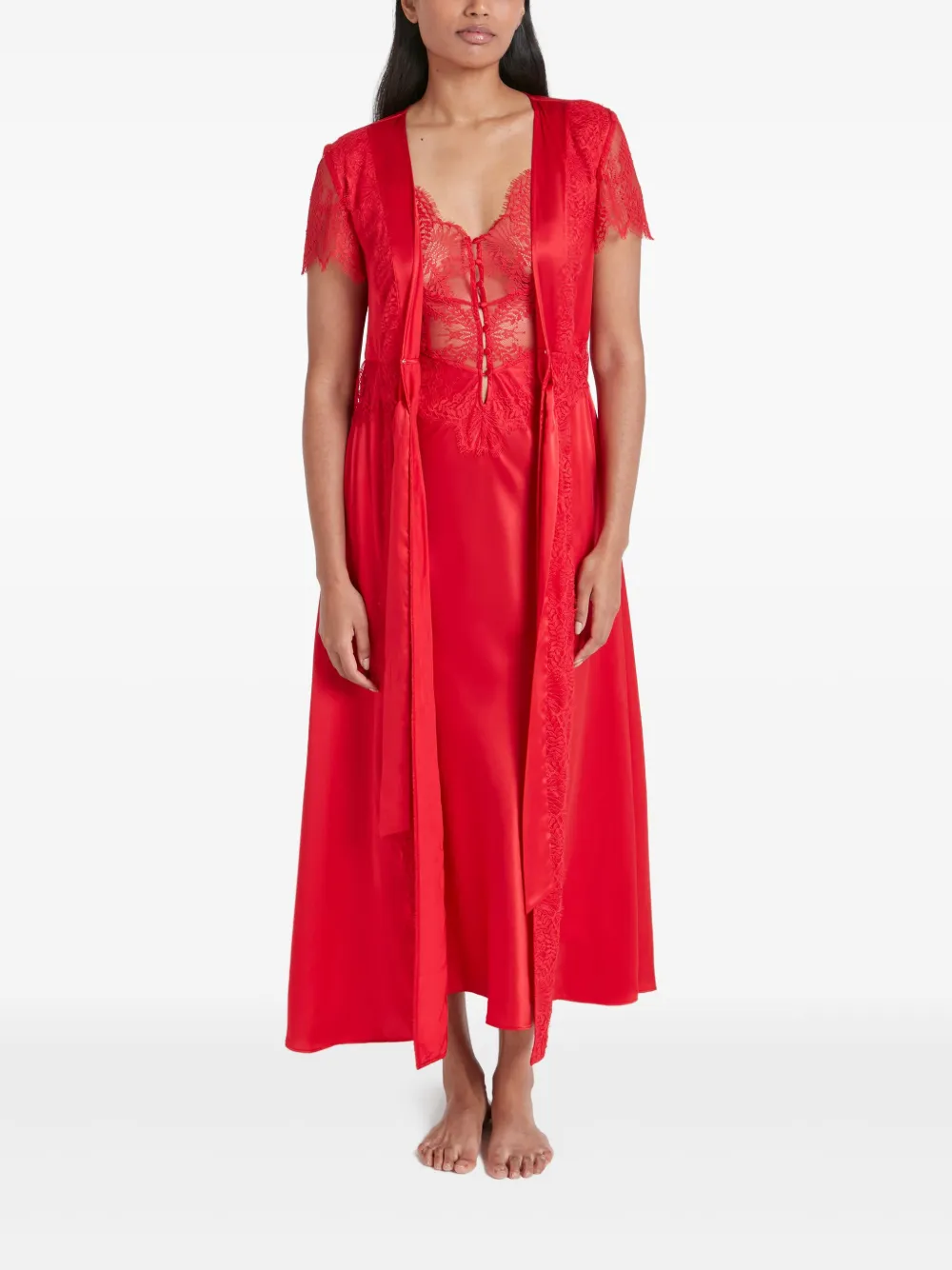 Temperley London Gaia ローブ - レッド Temperley London Gaia ローブ - レッド