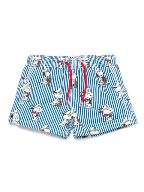 MC2 Saint Barth Kids shorts de playa Snoopy Nautical Stripes