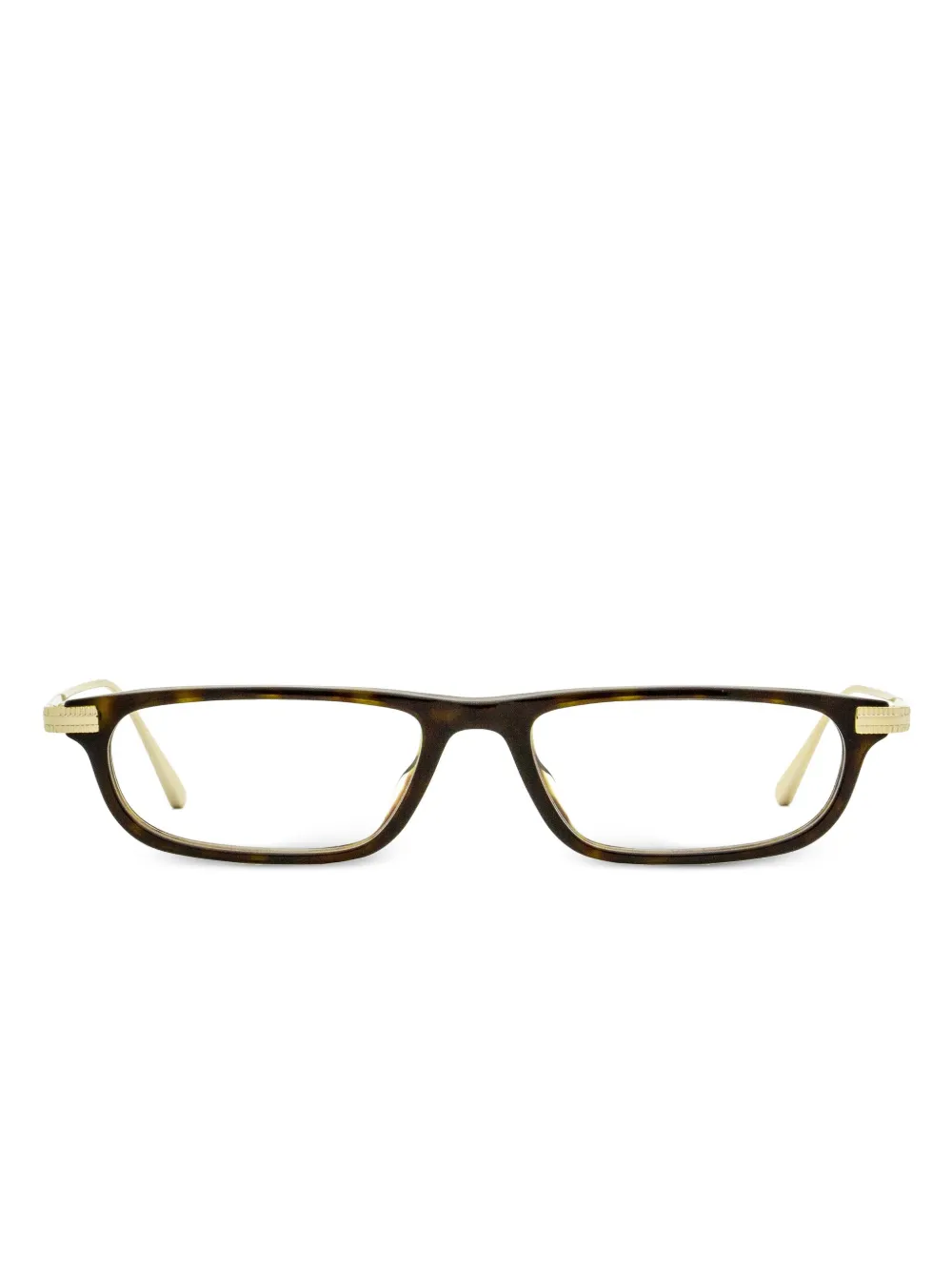 OMEGA EYEWEAR lunettes de vue à logo imprimé | marron | Image 1