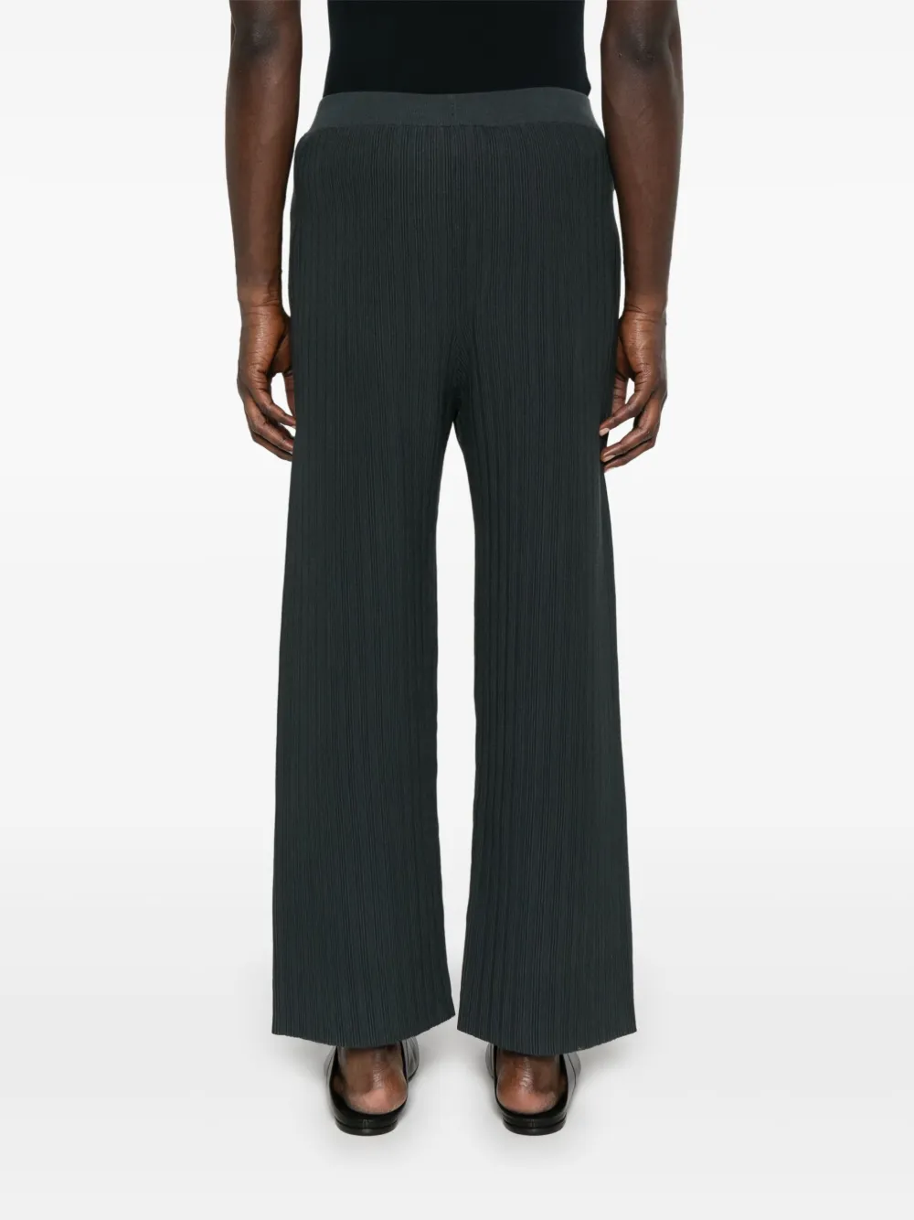 Emporio Armani Geribbelde broek Grijs