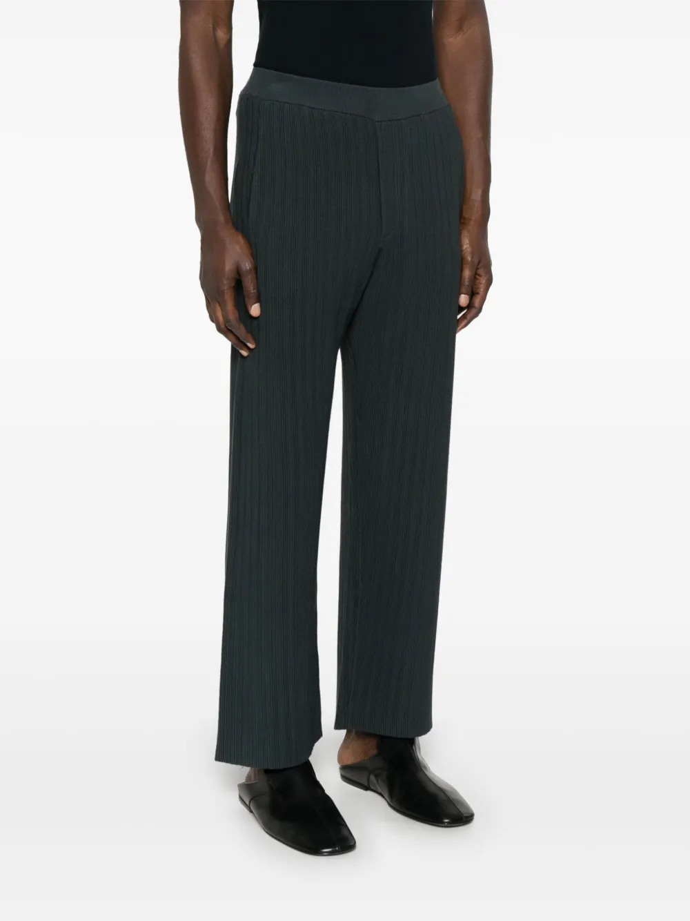 Emporio Armani Geribbelde broek Grijs