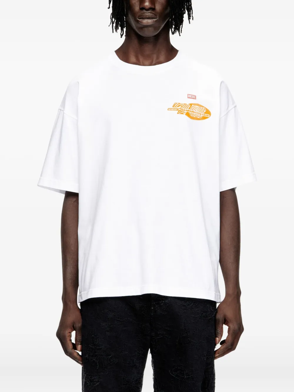 Diesel T-shirt met print Wit