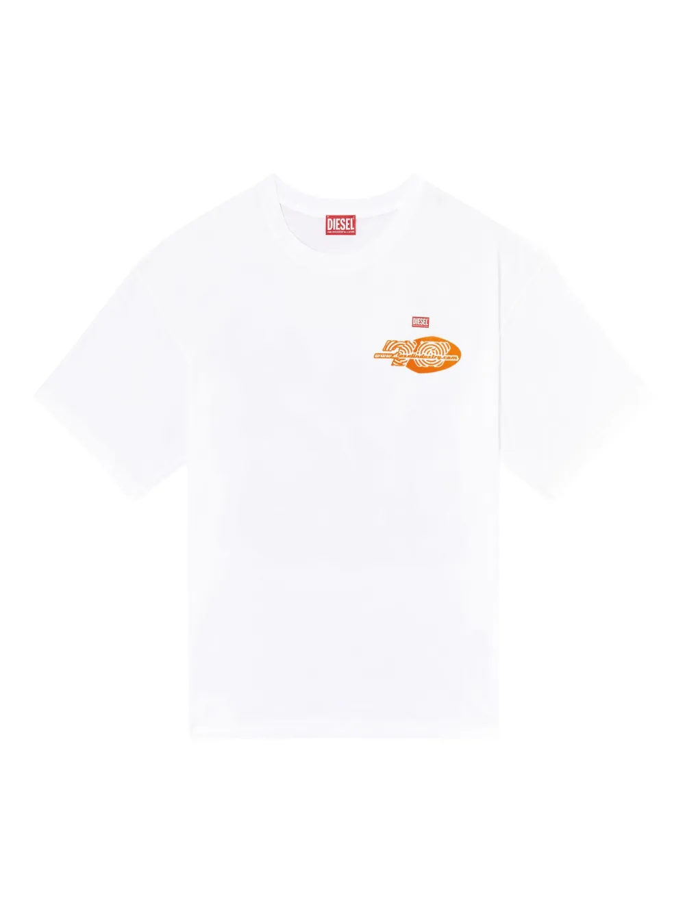Diesel T-shirt met print Wit