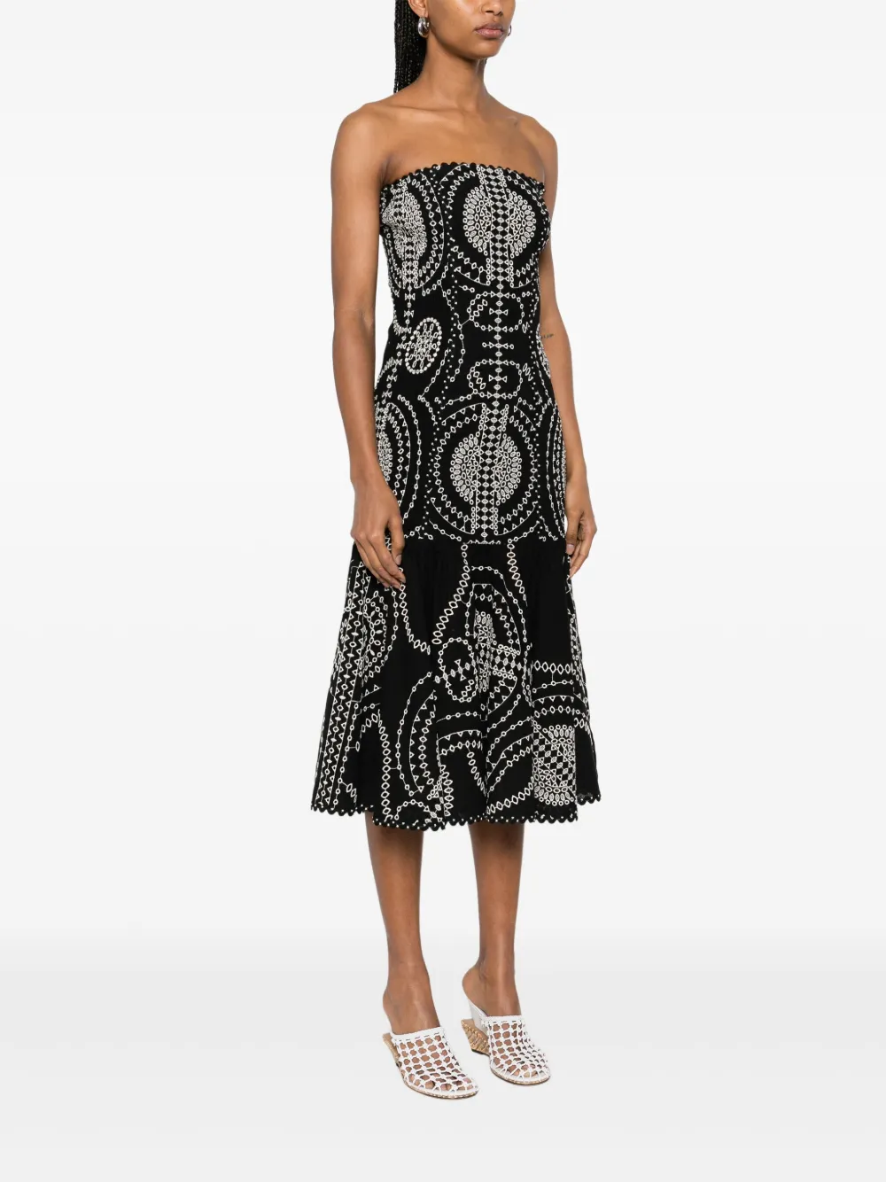 Charo Ruiz Ibiza Hena midi-jurk Zwart