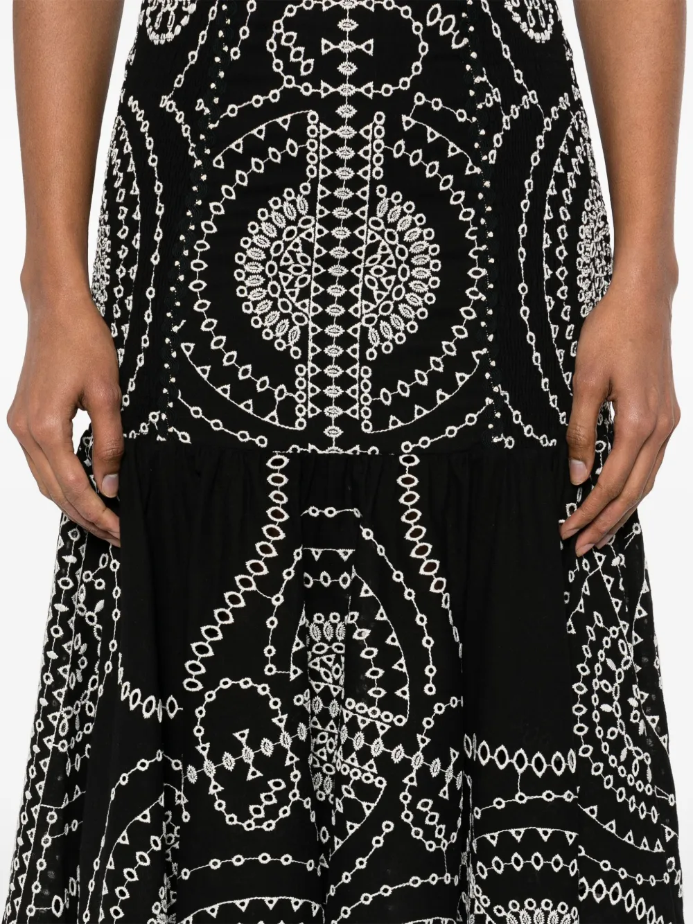 Charo Ruiz Ibiza Hena midi-jurk Zwart