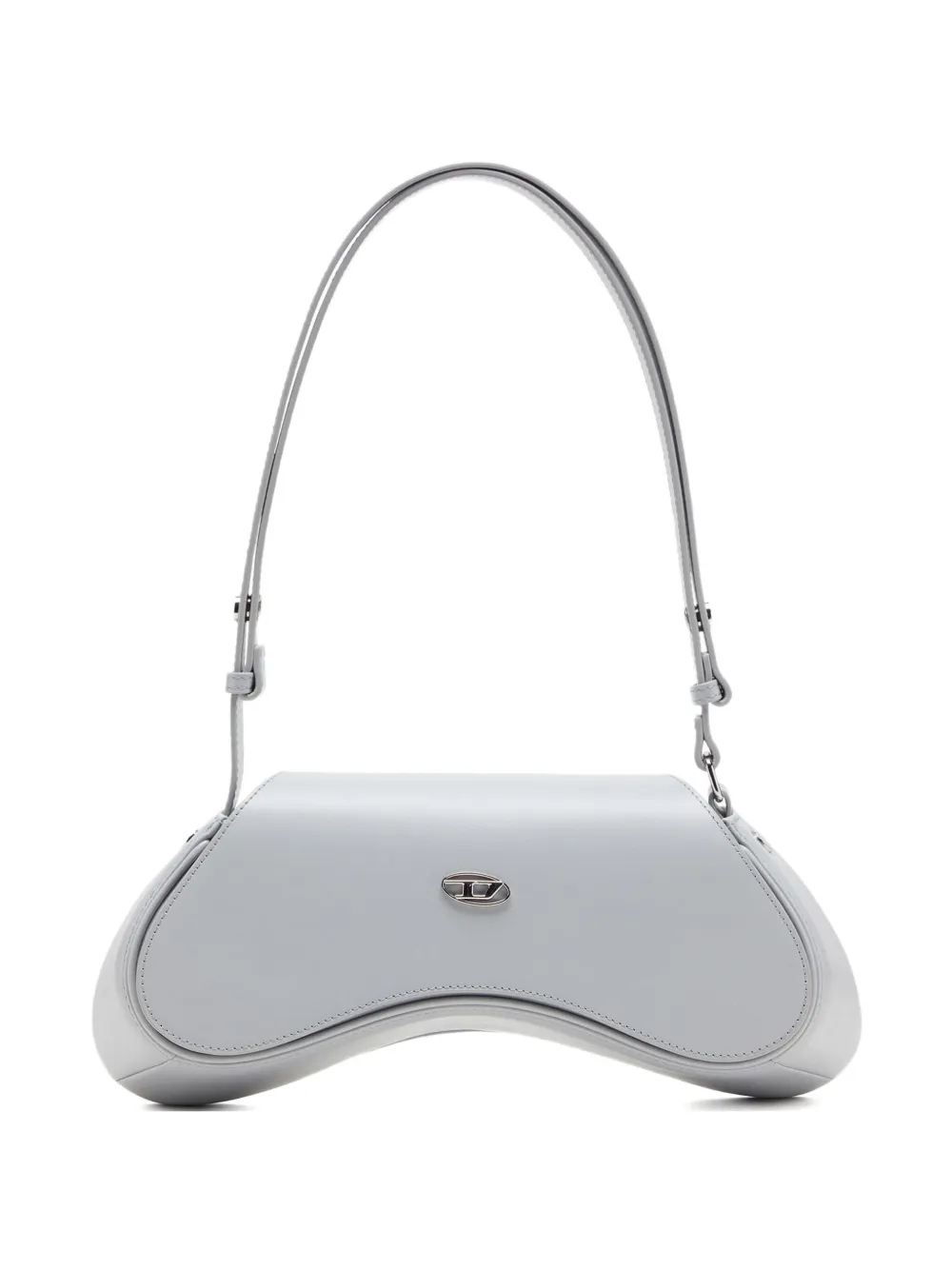 Diesel Play Crossbody curved shoulder bag Grijs