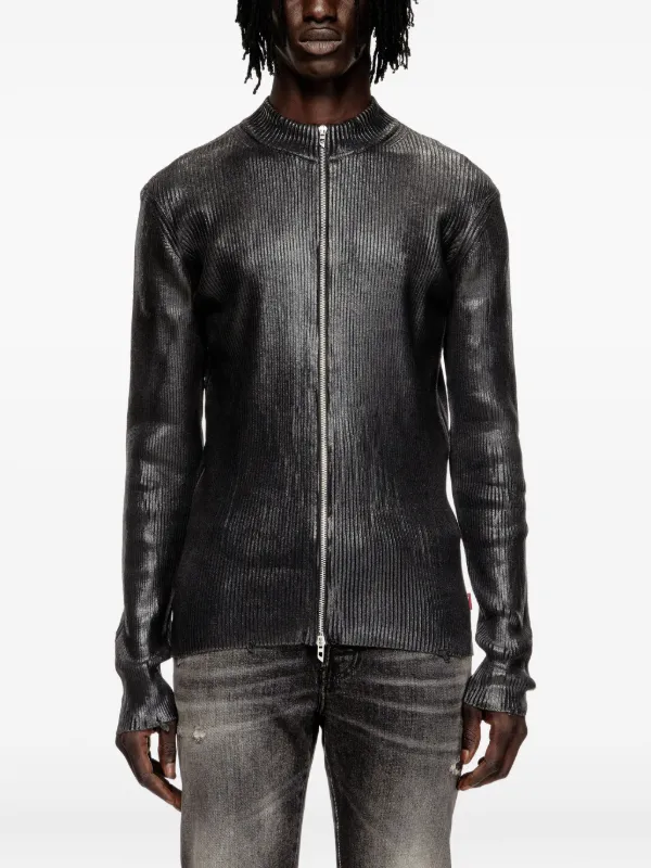 Diesel K-Dargy-D ジップアップ カーディガン | ブラック | FARFETCH JP
