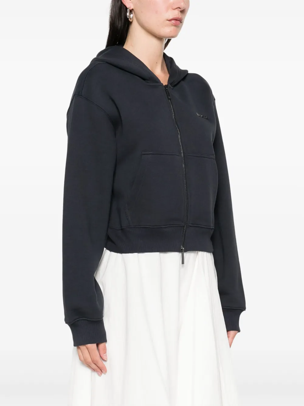 Emporio Armani Hoodie met logoplakkaat Blauw