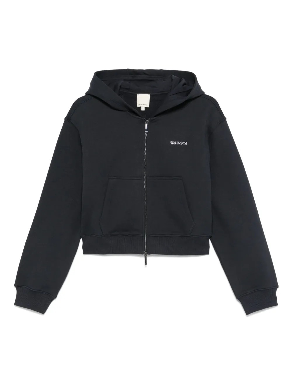logo-plaque hoodie