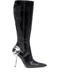 Diesel 105mm D-Ten & Half knee-high boots - Black