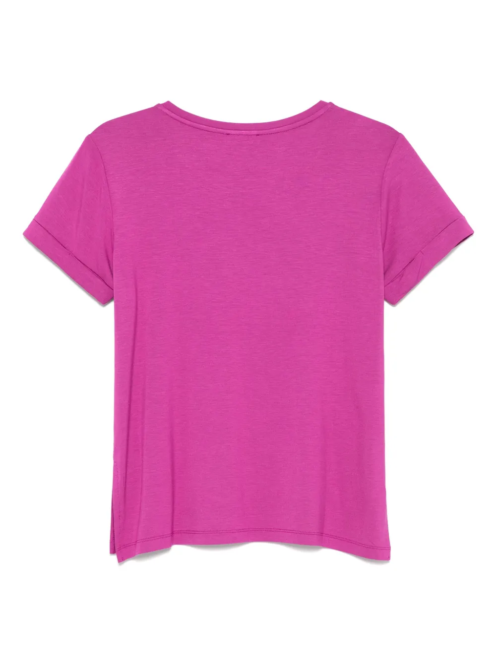 Emporio Armani T-shirt met logo van stras Roze