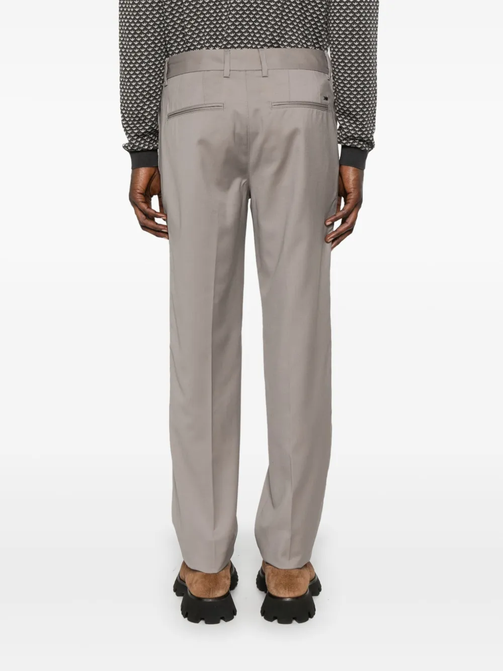 Emporio Armani Wollen broek Grijs