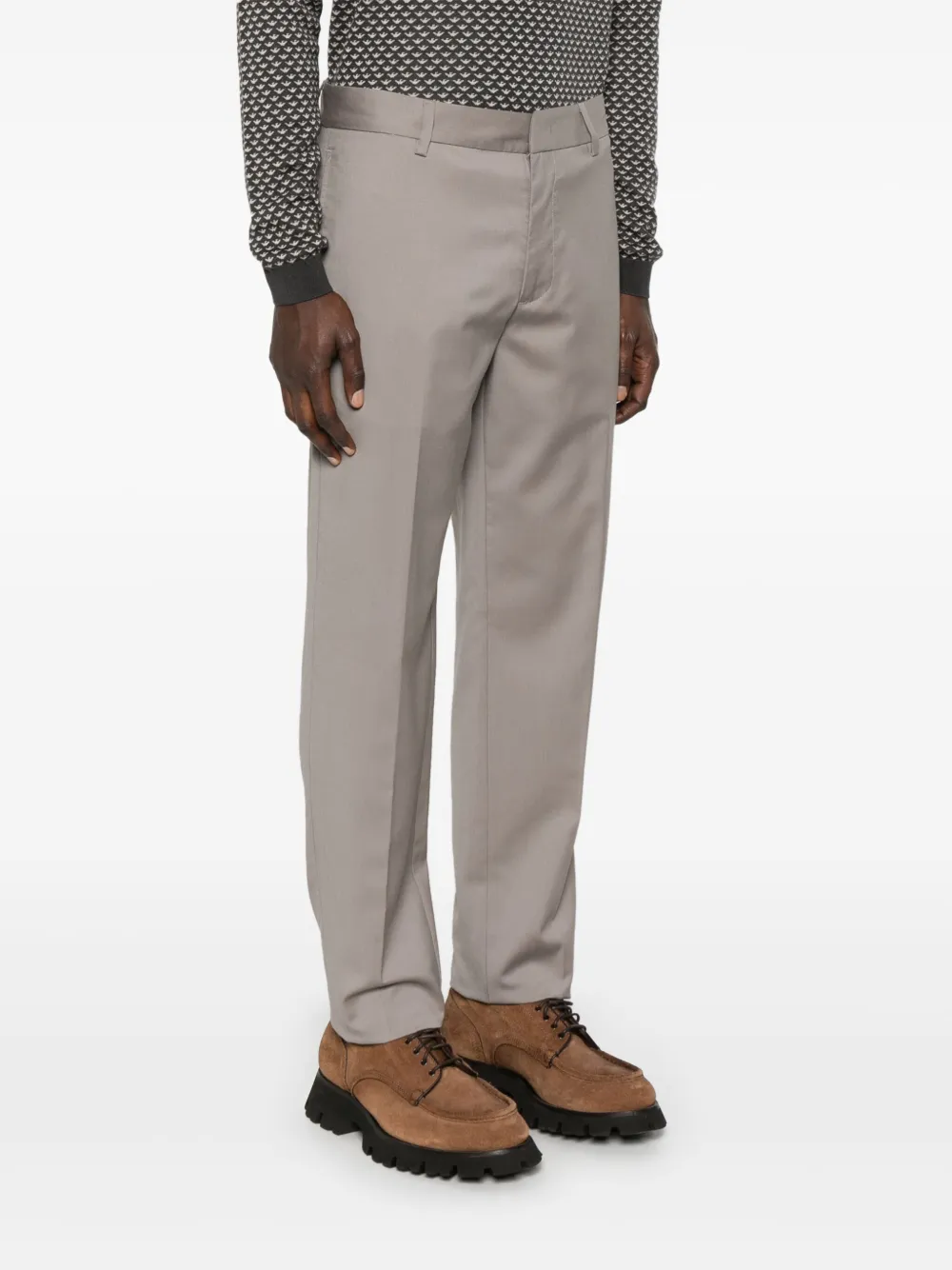 Emporio Armani Wollen broek Grijs