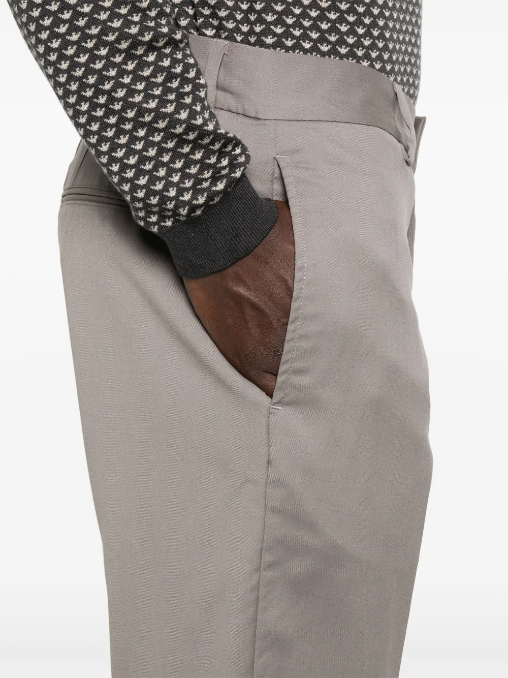 Emporio Armani Wollen broek Grijs