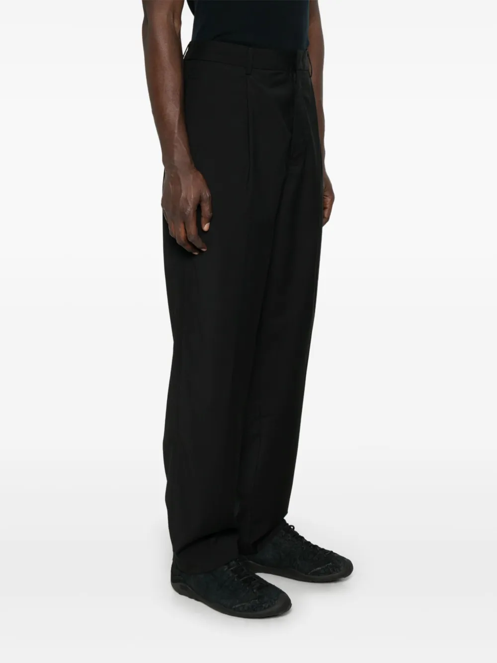 Emporio Armani Wollen broek Zwart