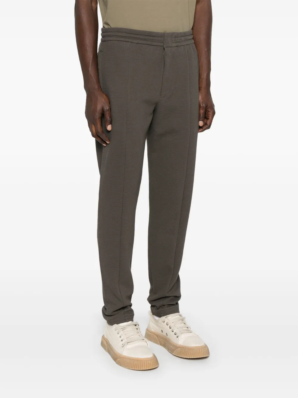 Emporio Armani Broek met wafeltextuur Bruin