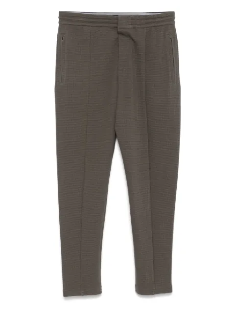 Emporio Armani waffle-texture trousers