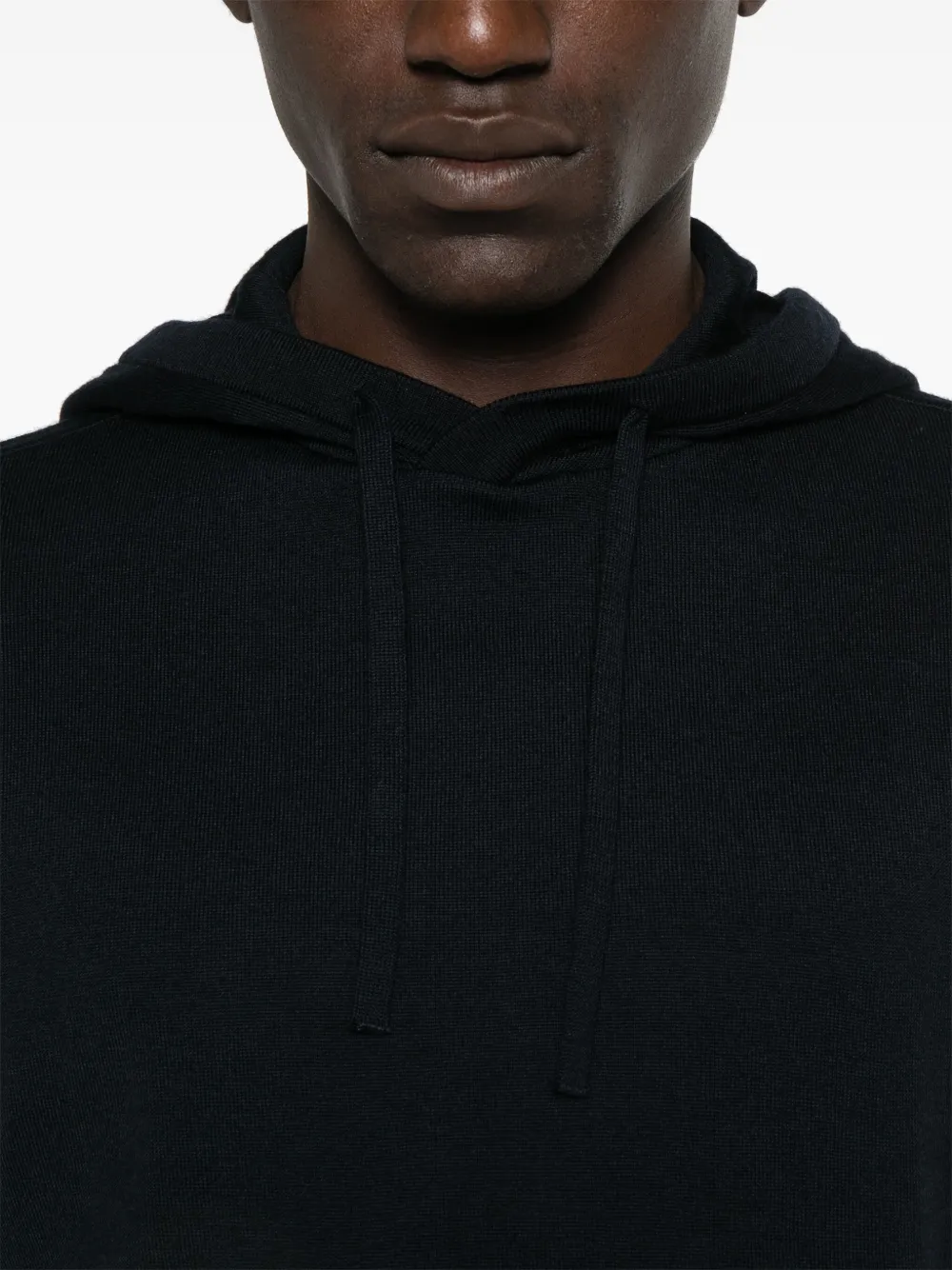 Emporio Armani Hoodie en broek van scheerwol Blauw