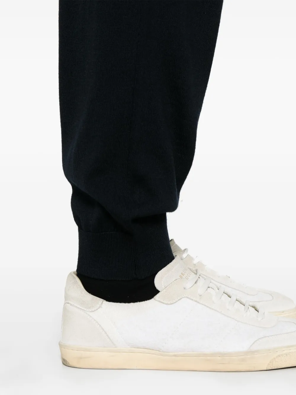Emporio Armani Hoodie en broek van scheerwol Blauw