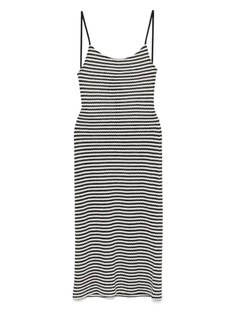 Emporio Armani striped midi dress
