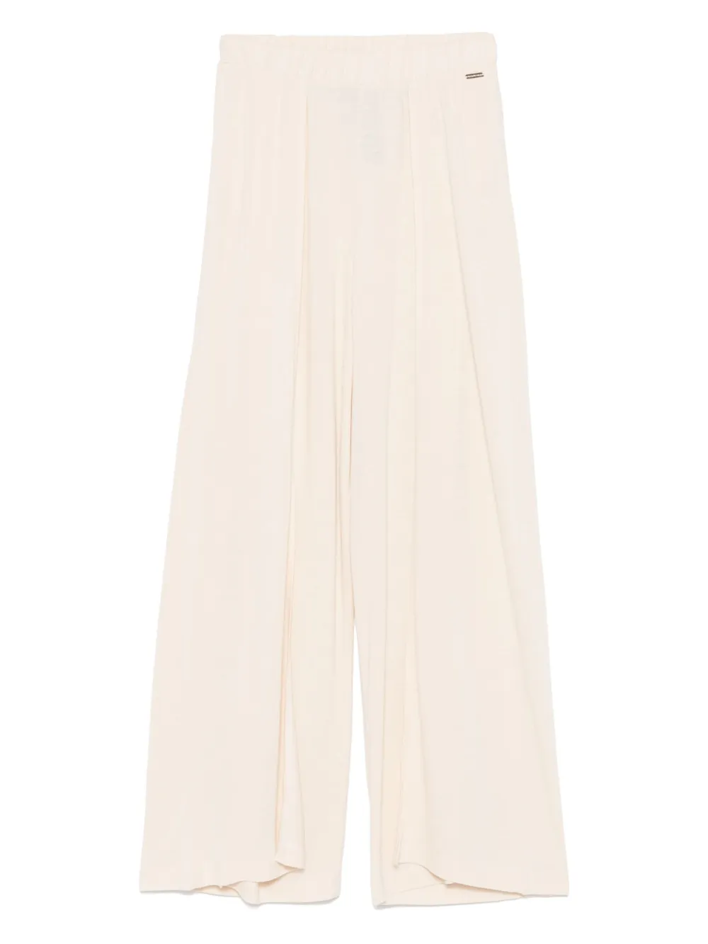 Emporio Armani Broek met wijde pijpen Beige