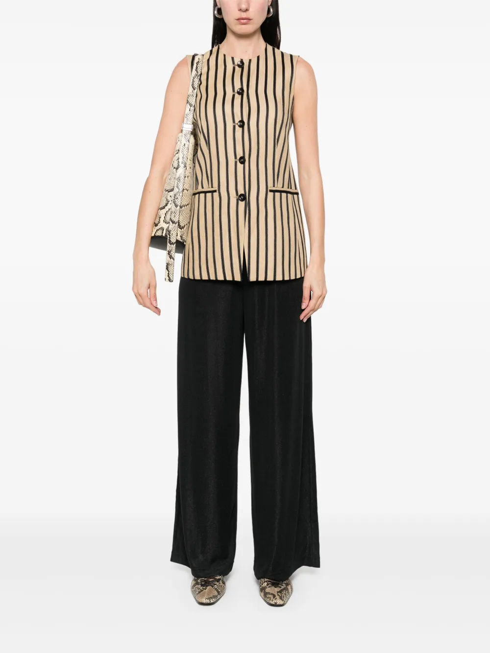 Emporio Armani Broek met gegraveerd logo - Zwart