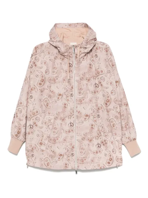 Emporio Armani printed hooded jacket