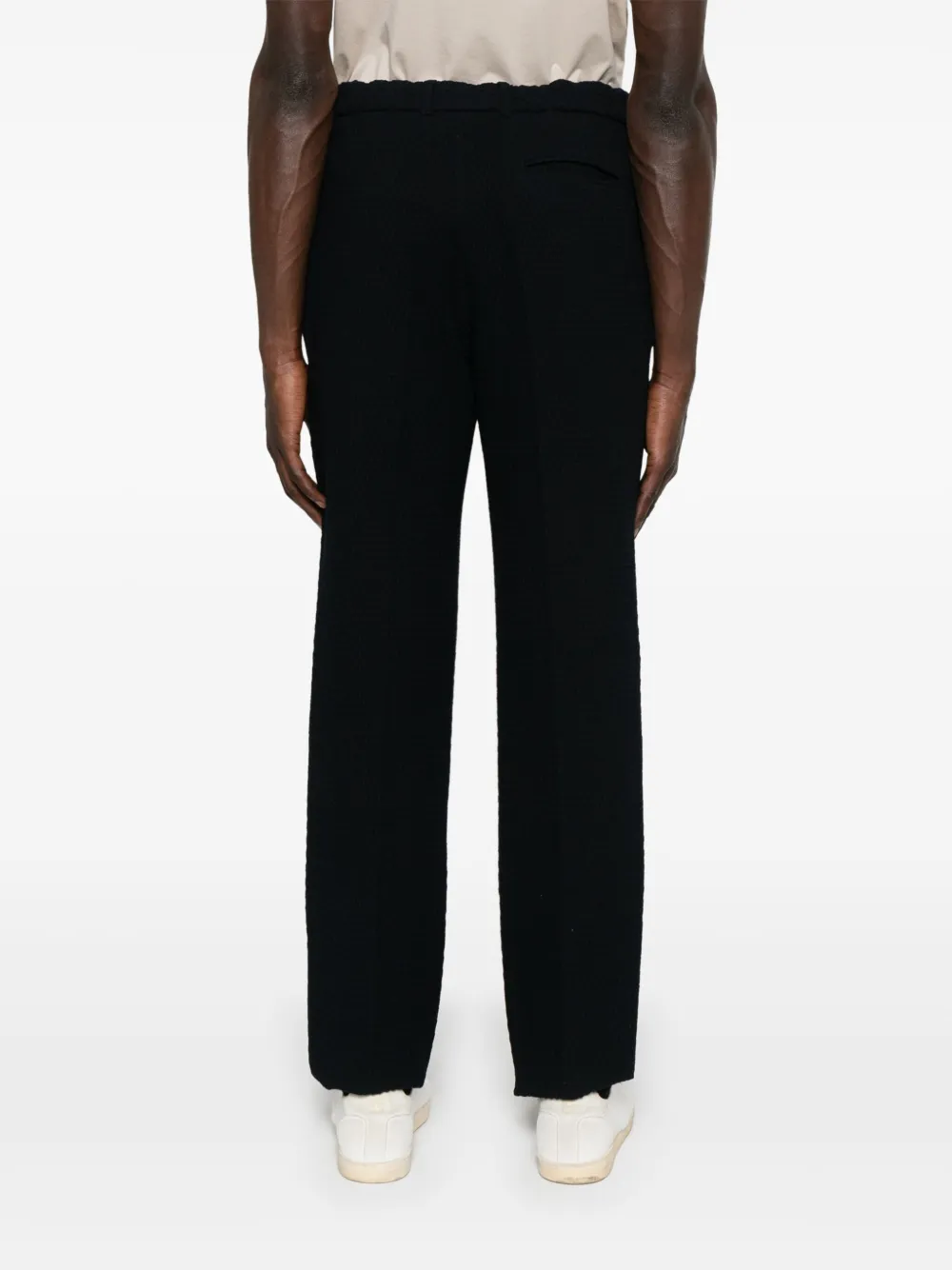 Emporio Armani Broek met textuur Blauw