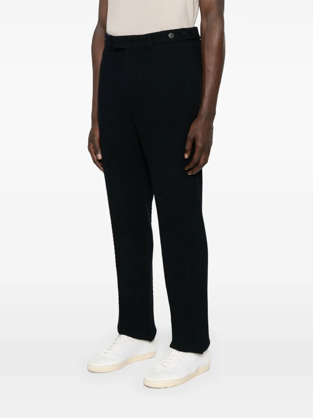 Emporio Armani Broek met textuur Blauw