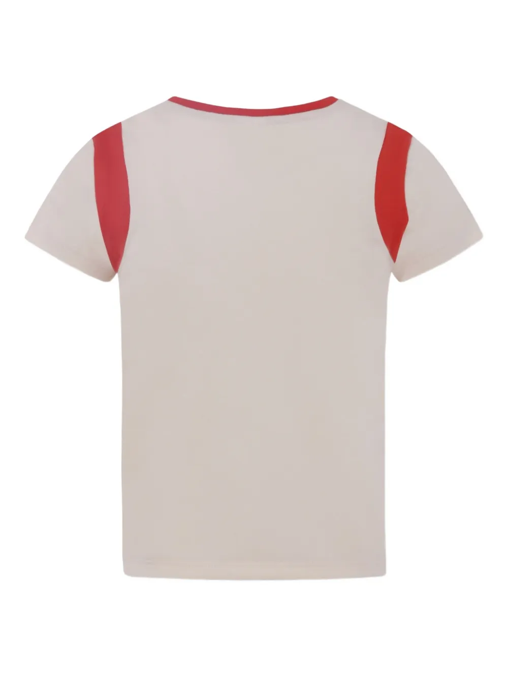 Petit Bateau heart-print organic-cotton T-shirt Beige