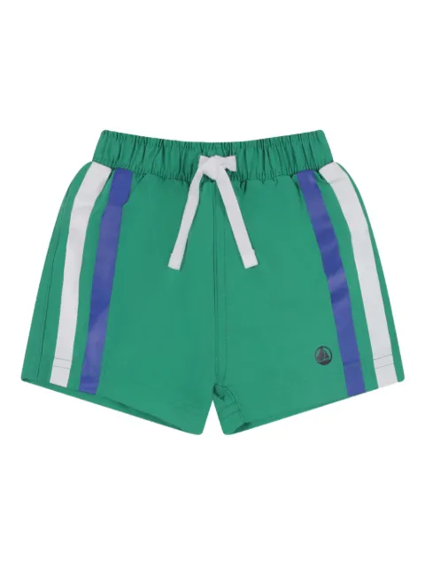 Petit Bateau shorts de playa con rayas laterales
