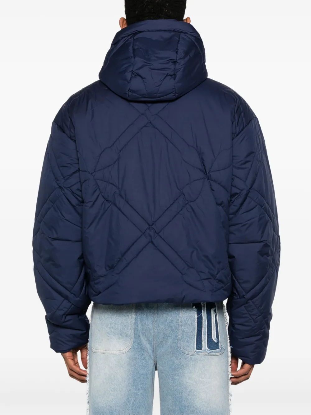 Daily Paper Donsjack met speer Blauw