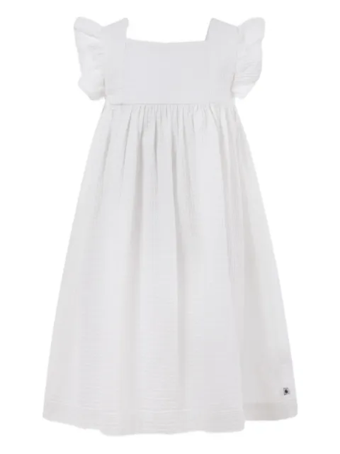 Petit Bateau ruffled organic-cotton dress