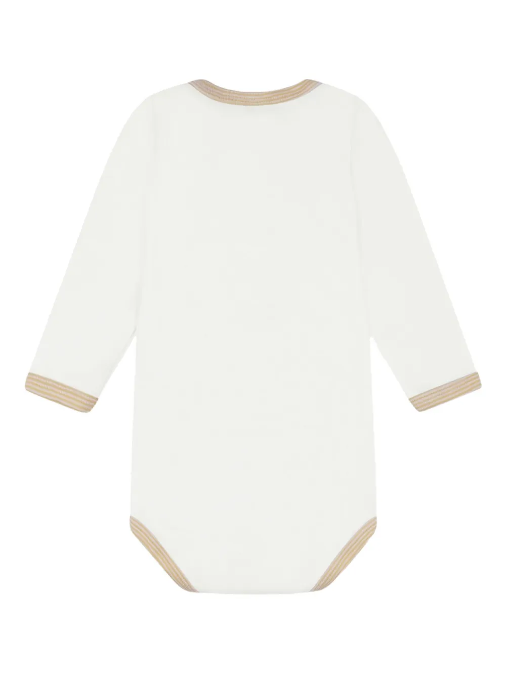 Petit Bateau animal-embroidery bodies (pack of three) - Wit