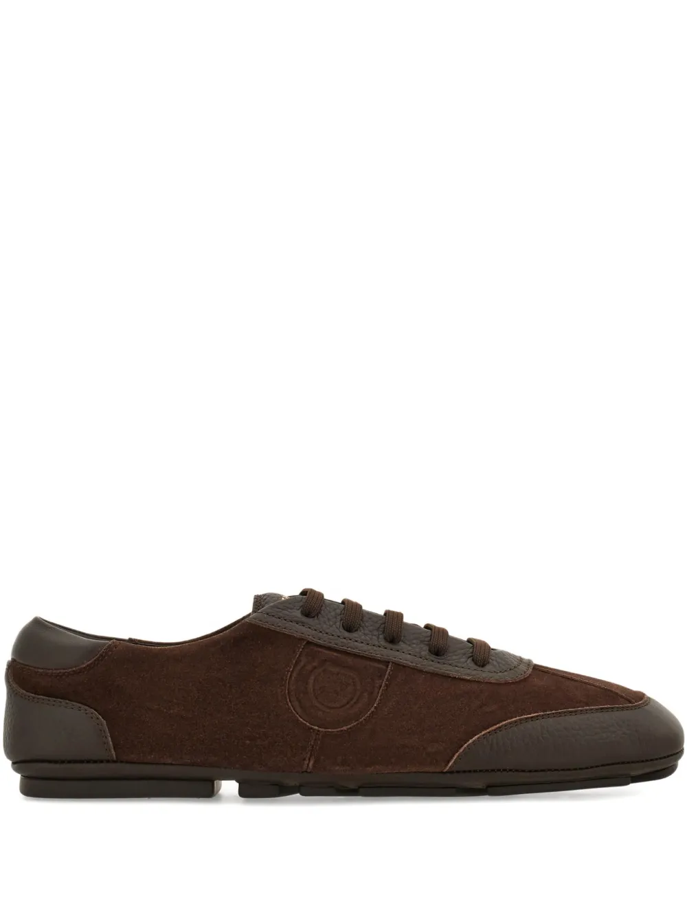 Ferragamo suede sneakers Brown