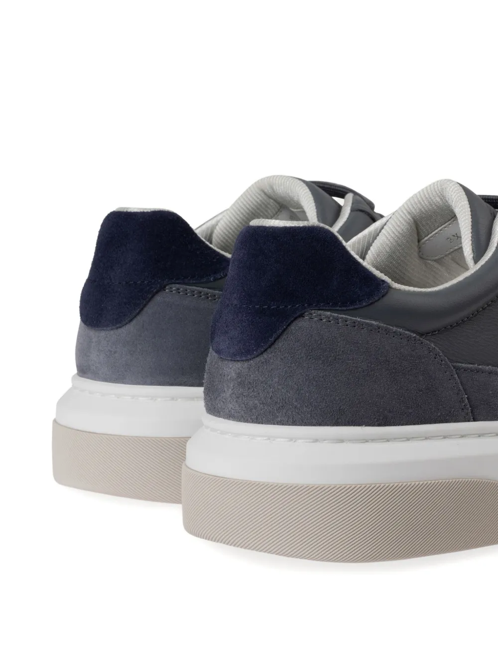 Ferragamo Gancini suede low-top sneakers Grey