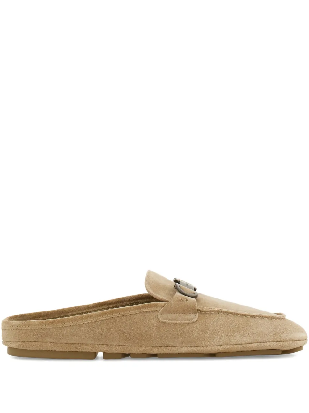 Ferragamo suede slippers Beige