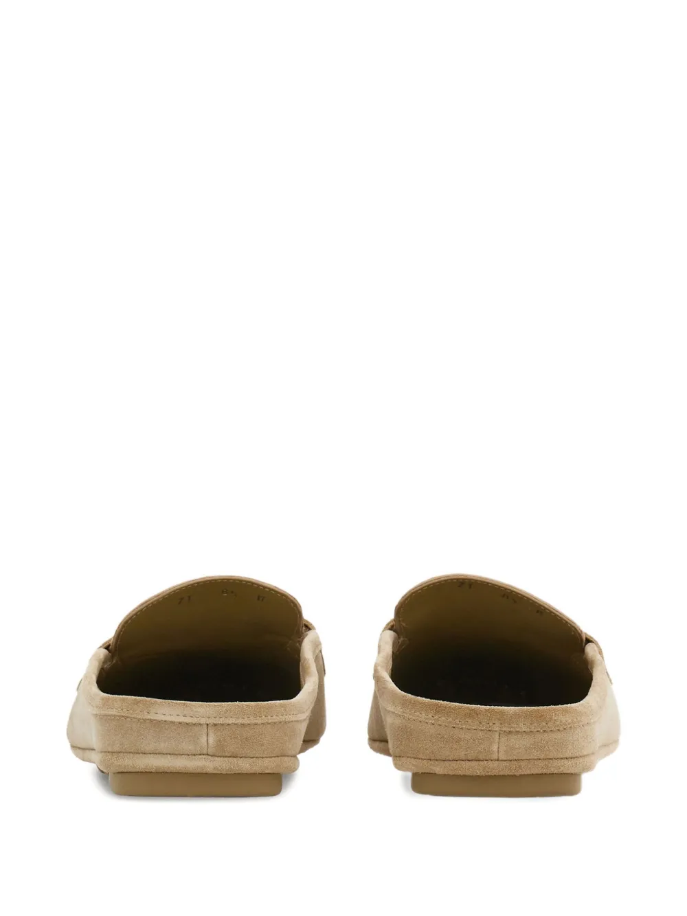 Ferragamo suede slippers Neutrals