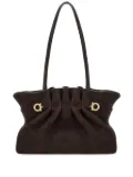 Ferragamo suede shoulder bag - Brown