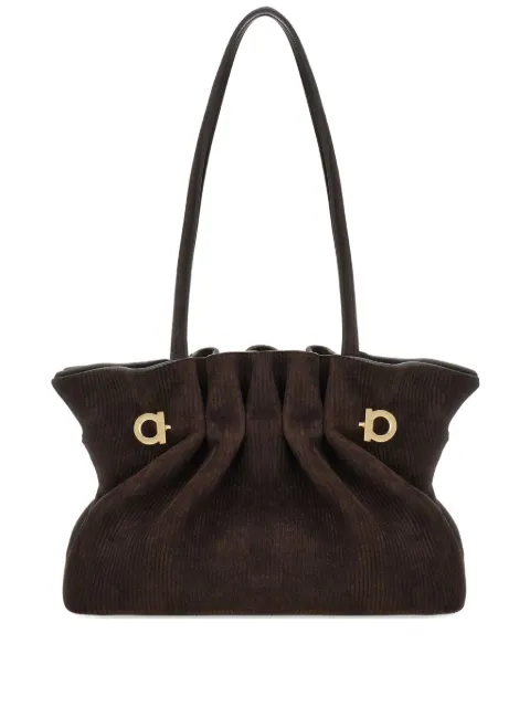 Ferragamo suede shoulder bag