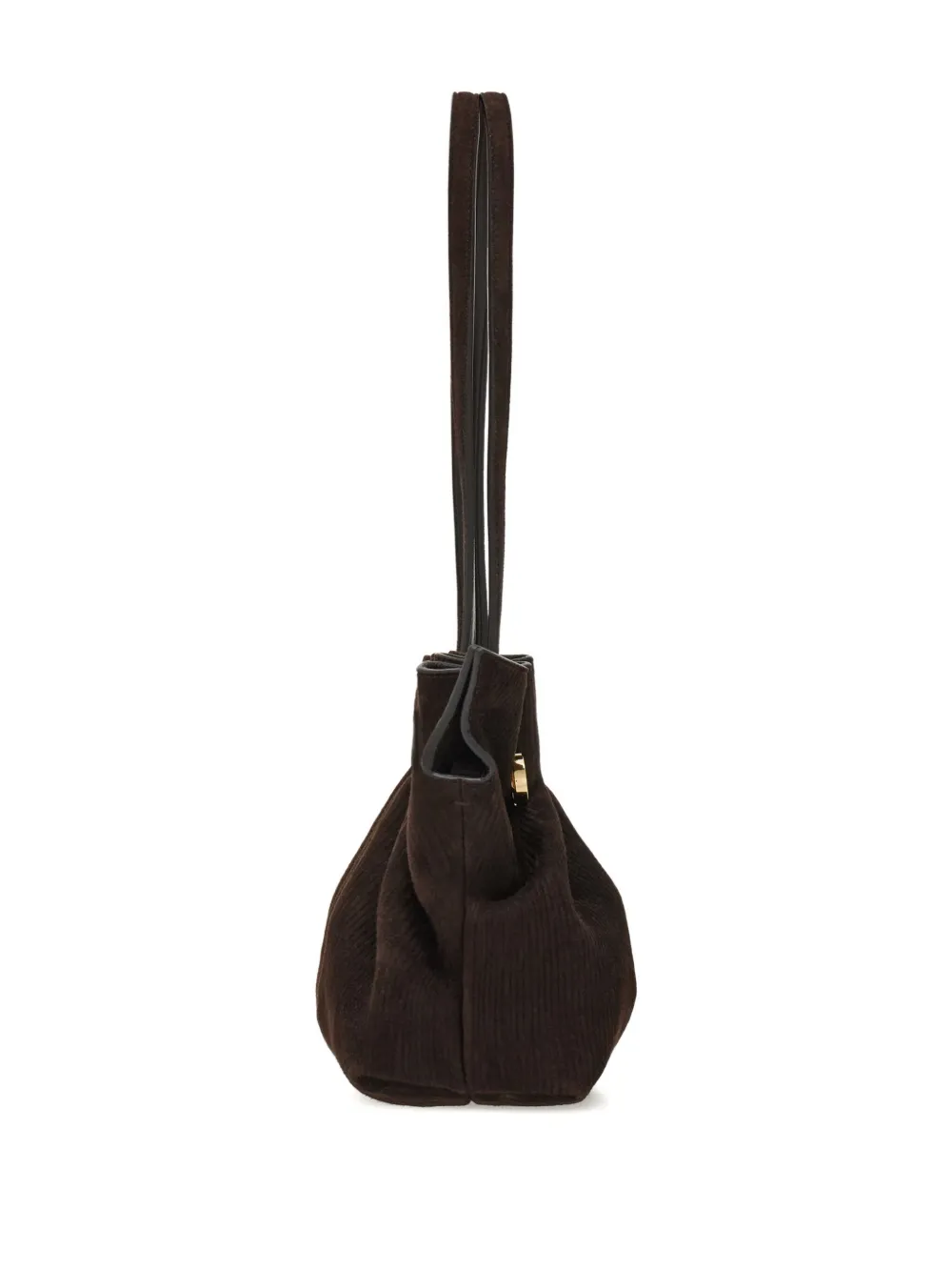 Ferragamo Suede Shoulder Bag
