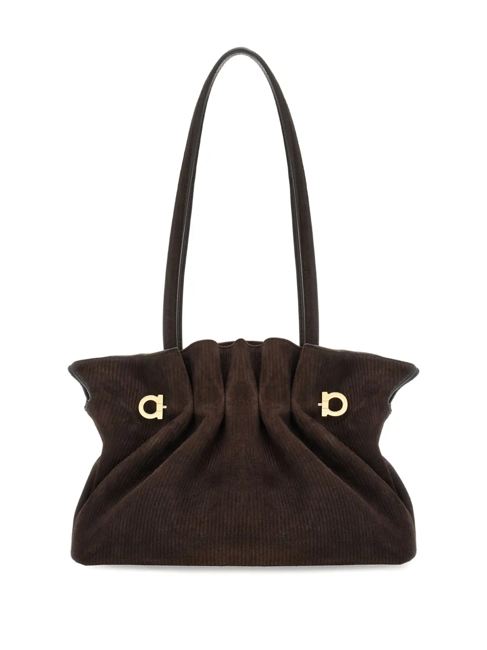 Ferragamo Suede Shoulder Bag