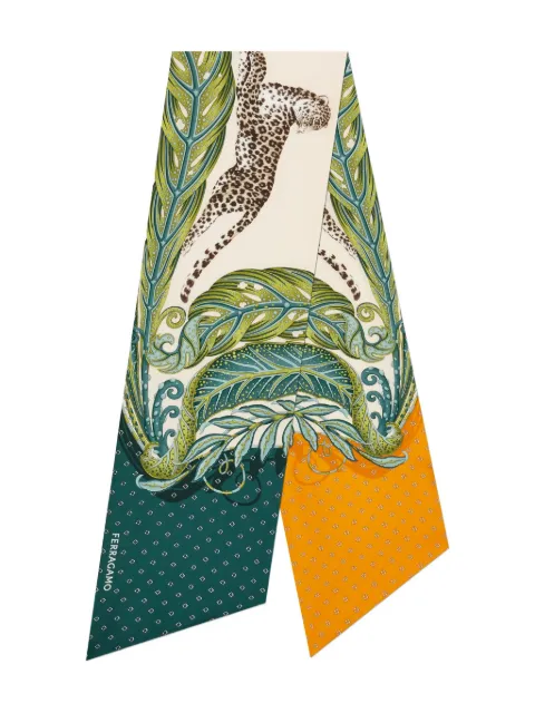 Ferragamo Madras-print silk bandeau