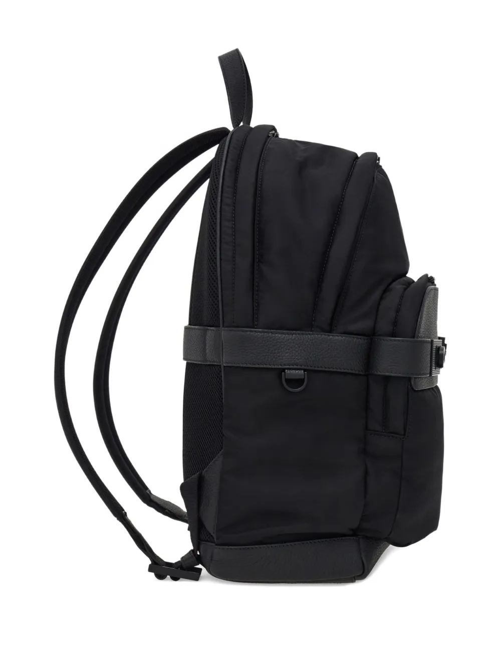 Ferragamo Rugzak met leren afwerking Zwart