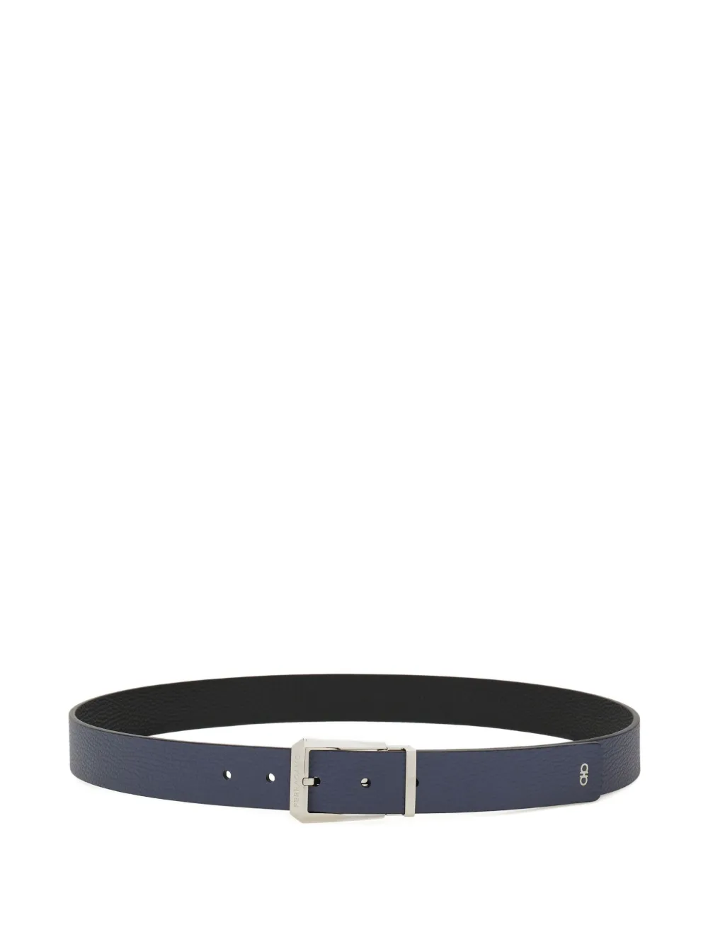 Ferragamo Omkeerbare leren riem Grijs