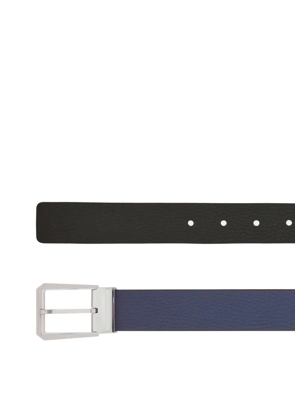 Ferragamo Omkeerbare leren riem Grijs