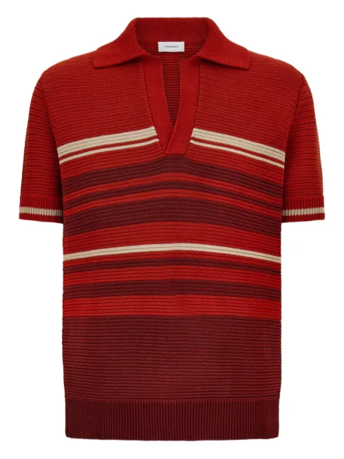 Ferragamo polo en coton - Rouge - Ferragamo - Modalova