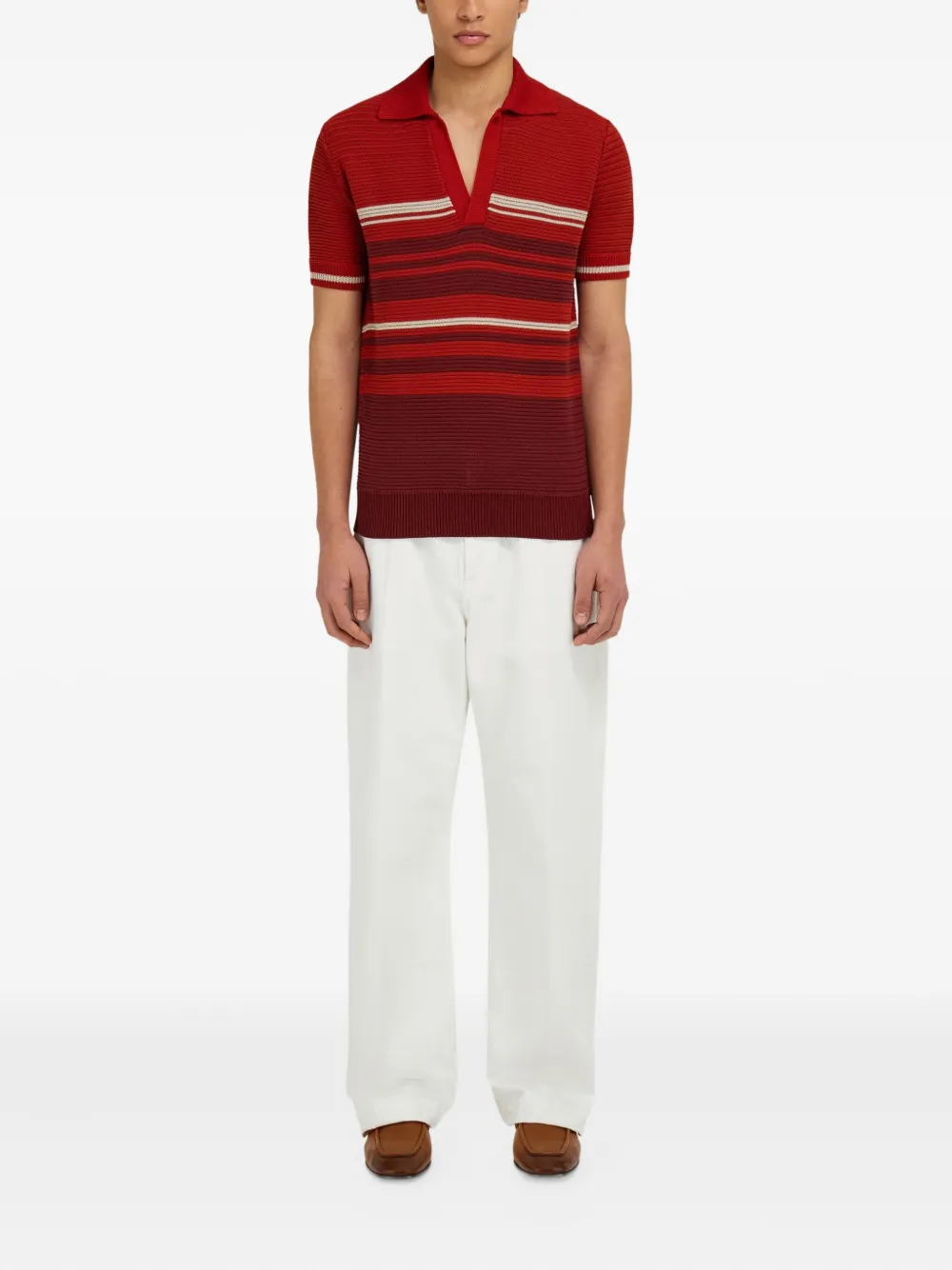 Ferragamo Katoenen poloshirt - Rood