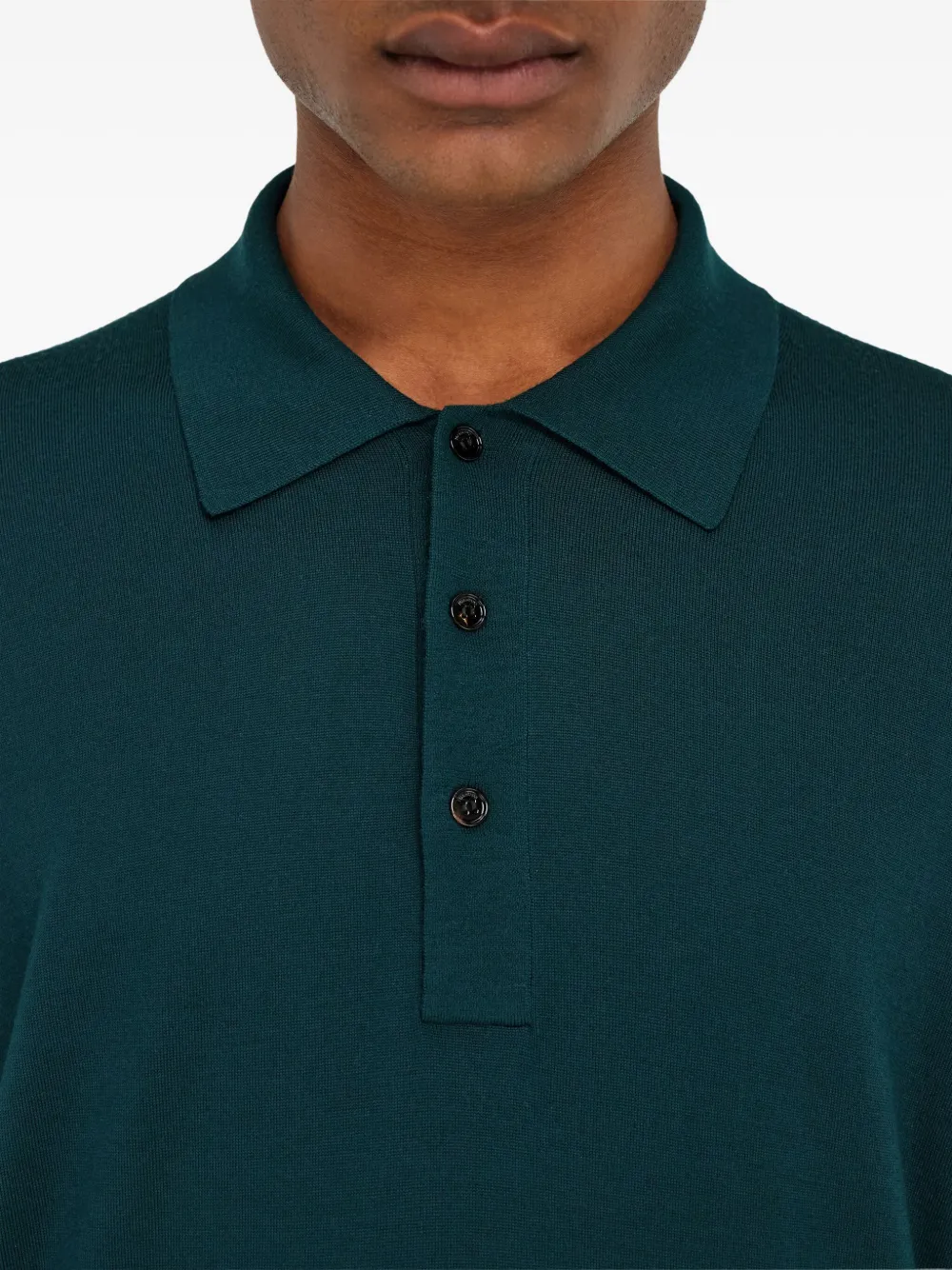 Ferragamo Wollen poloshirt Groen