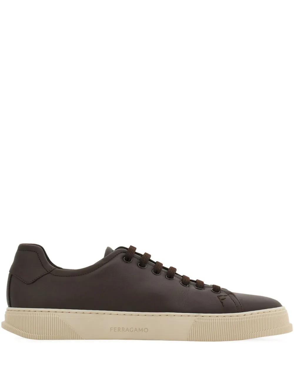 Ferragamo lace-up sneakers Brown